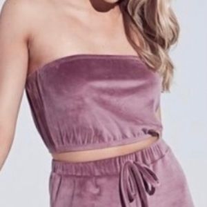Tube Top Purple Plum Medium Velour